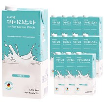 데이리스타 밀쉬 멸균우유 유지방1.5%, 1L, 12개