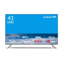 더함 4K UHD LED 안드로이드11 TV, 고객직접설치, 스탠드형, NA432UHD IPS SMART HDR 2022K, 109cm(43인치)