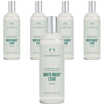 더바디샵 화이트 머스크 로 후레그런스 바디미스트, 100ml, 5개