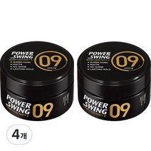 미쟝센 파워스윙 슈퍼 하드 매트 왁스 9, 80g, 4개