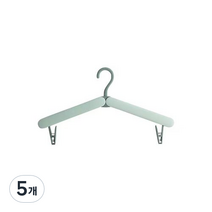 주씨상점 접이식 휴대 옷걸이, 그린, 5개
