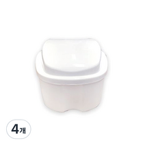 틀니보관함 화이트 대, 1개입, 4개