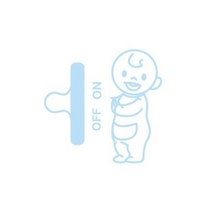 디자인수풀 자동차스티커 베이비 SP-G696, 라이트스카이