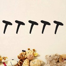 이니셜 스티커 5p 2세트, 진회색 t