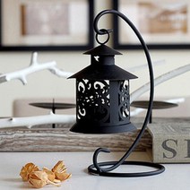 THEZAKKA 웨딩촛대 캔들홀더 블랙, 1개