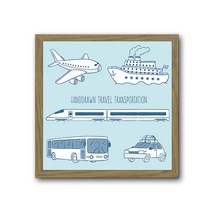 빈티지큐브액자 자동차 시리즈-047(브라운색상 31cm X 31cm), 시리즈-047