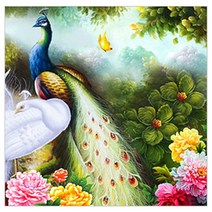 케이엠엘리 보석십자수 5D, 만사부귀모란, 1개