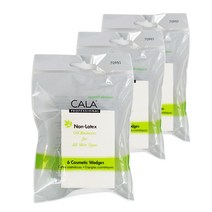 CALA NON LATEX 코스메틱 웹지 6입, 3개