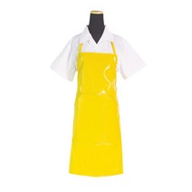 에이앤지 단면코팅 유광 방수 주머니 앞치마 소, 노랑, 1개