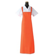 에이앤지 단면코팅 사선파이핑 방수 앞치마 대, 오렌지, 1개