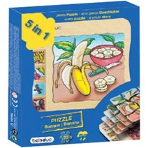 벨러덕 자연관찰 레이어퍼즐 바나나이야기, 1개, 30피스