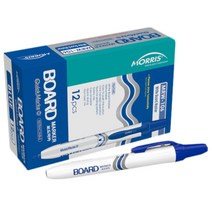모리스 퀵마크 화이트보드마카 M MRP-106, 청색, 12개입