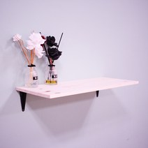 리노 프리미엄 원목 벽선반, 블랙