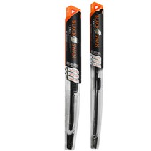 블랙스완 하이브리드 와이퍼 세트 400mm + 650mm, 1세트