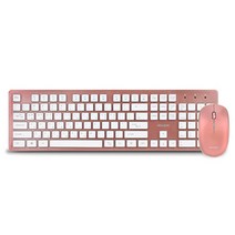 아이리버 2.4G 무선 키보드 + 마우스 세트 IR-WMK5000B, IR-WMK5000P, 로즈골드, 일반형