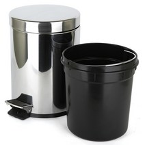 기프트캔 댐퍼스텐 페달 무소음 휴지통 20L, 혼합 색상, 1개