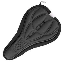 코아브 자전거 3D 입체 패드커버 블랙, 1개