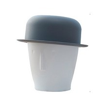 리버그린 유니크 중절모 데스크휴지통, 그레이, 1개