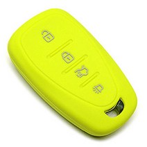 케인즈 쉐보레 올뉴말리부 4버튼 실리콘 케이스 KE09, 옐로우그린
