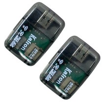칼론 마이크로 SD 멀티 카드리더기 KR-610 2p, 블랙