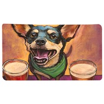 리빙팝 주방욕실 미끄럼방지 멍멍펫 발매트, B4