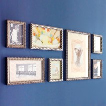 에이모노 포토월 앤틱프레임 7p 세트, 실버