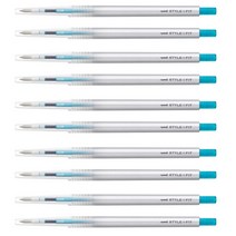 미쓰비시 스타일핏트 단색펜 0.28mm UMN-139, 스카이블루, 10개입