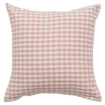 이코니하우스 스몰체크 쿠션 솜포함, 핑크