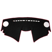 차마루 쉐보레 3D 논슬립 대쉬보드커버, 스파크  ~2015년 (네비매립 유), 블랙+레드