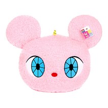 달로카 얼굴쿠션, 30cm, 레인보우(핑크)