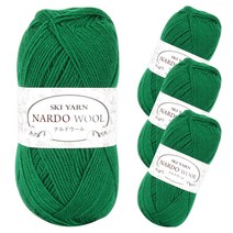 연일섬유 나르도 울 뜨개실, 4번 녹색, 1개