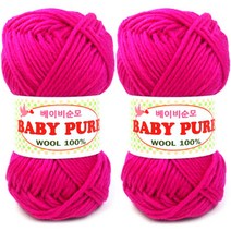 행복뜨기 베이비순모 뜨개실 2p, 416 체리