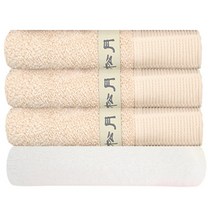 송월타월 뉴명품 타월 3p + CS32 타월 흰색, 베이지, 1세트