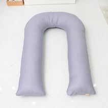 아임리빙 U자형 바디필로우 솔리드, 그레이