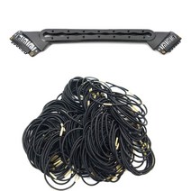 루머스 단발머리 만들기 도구 스몰 HU053 + 슬림 머리끈 블랙 HU095 100p, 혼합 색상, 1세트