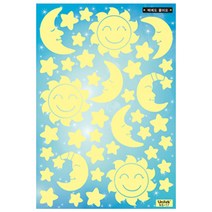 환타스틱스 야광별 스티커 NS-17 3p, 해달별2