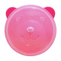 쁘띠누베 실리콘 유아밥그릇, PINK, 1개