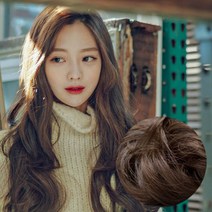 핑크에이지 리플레쉬펌 V라인 4피스 시밀러컬 슈프림사 붙임머리, BB2 매트브라운, 1세트