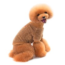 블럭마트 애견 터틀넥 스웨터, 카키