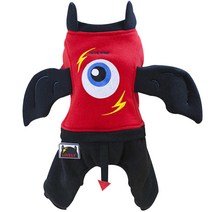 이코디 퍼니 몬스터 윙 테일 반려견옷, 레드