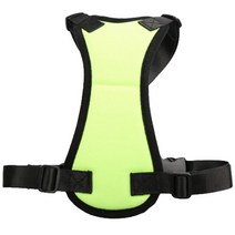 Dr.Mini 고양이&강아지 차량용 안전 하네스 가슴 스트랩 XL, 형광 그린, 1개