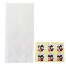 황씨네도시락 반투명 M 봉투 24p + 새해 복 소년소녀 원형 도시락 스티커 24p, 1세트
