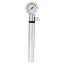 캔버라 자전거 휴대용 대기량주입 펌프, 실버, 1개