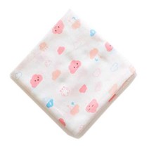 이지텍스 천마당 손수건 엠보 나염 커트지 원단 2p, 구름 핑크