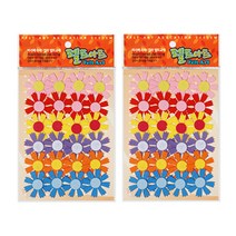 동기오피스 펠트아트 코스모스 24p x 2세트, 혼합 색상(DF-1064)