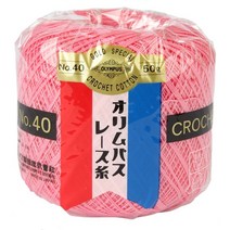 금표 40수 태팅레이스 뜨개실 1볼, 104 진분홍, 1개