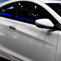 디테일코리아 현대 아반떼 데칼스티커, 브라이트그레이 60cm, 1개