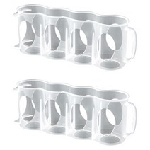 블럭마트 냉장고 정리트레이 캔홀더 4구 2p