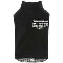 이엘피코리아 셔츠레이어드 반려견옷, 블랙