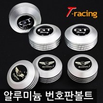 알루미늄 로고 번호판볼트 인피니티 크롬실버[3개1세트]